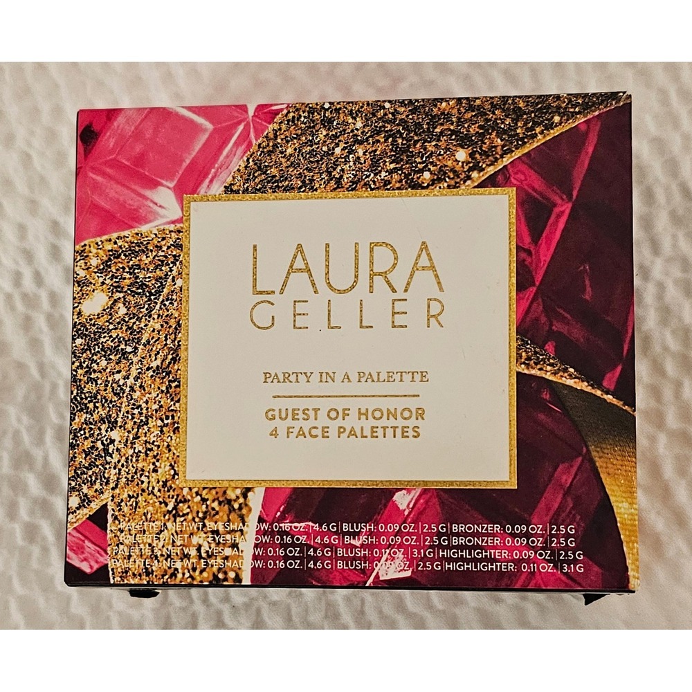 Laura Geller Party in a Palette Guest of Honor 4 Face Eye Palettes Set